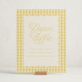 "Scalloped Gingham" - Baby Shower Party Signs in Lemonade by Brianne Larsen - In Use