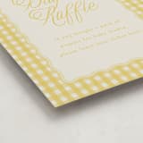 "Scalloped Gingham" - Baby Shower Party Signs in Lemonade by Brianne Larsen - Detail