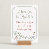 "Locally Grown Sketch" - Baby Shower Party Signs in Meadow by Jenna Holcomb - In Use