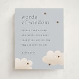 "Twinkle Twinkle" - Baby Shower Party Signs in Sky by Joyce Pinheiro - Front