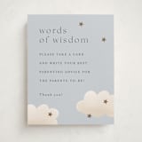 "Twinkle Twinkle" - Baby Shower Party Signs in Sky by Joyce Pinheiro - Front