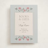 "Parisian Roses" - Baby Shower Party Signs in Antique Sky by Ana de Sousa - Front