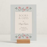 "Parisian Roses" - Baby Shower Party Signs in Antique Sky by Ana de Sousa - In Use