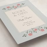 "Parisian Roses" - Baby Shower Party Signs in Antique Sky by Ana de Sousa - Detail