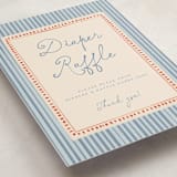 "Vintage Horse" - Baby Shower Party Signs in Powder by Vera Lim - Detail
