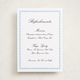 "Sweetly Scalloped" - Baby Shower Bar Signs in Sky by Catherine Culvenor - Front