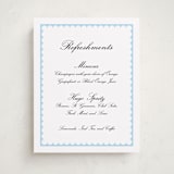 "Sweetly Scalloped" - Baby Shower Party Signs in Sky by Catherine Culvenor - Front