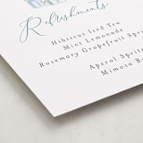 "Botanical Blocks" - Baby Shower Party Signs in Baby Blue by Itsy Belle Studio - Detail