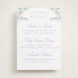 "Wisteria" - Baby Shower Bar Signs in Periwinkle by Kristen Smith - Front