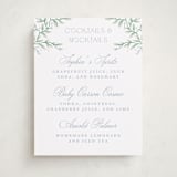 "Wisteria" - Baby Shower Party Signs in Periwinkle by Kristen Smith - Front