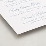 "Wisteria" - Baby Shower Party Signs in Periwinkle by Kristen Smith - Detail