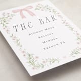 "Dainty Garden" - Baby Shower Bar Signs in Blush by Paper Raven Co. - Detail