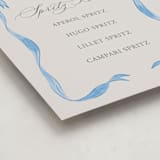 "Vintage Bow" - Baby Shower Party Signs in Baby Blues by Lehan Veenker - Detail