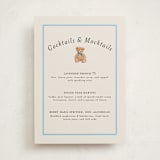 "Antique Teddy Bear" - Baby Shower Party Signs in Frost by Becky Nimoy - Front