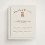 "Antique Teddy Bear" - Baby Shower Bar Signs in Frost by Becky Nimoy - Front