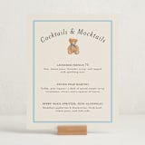 "Antique Teddy Bear" - Baby Shower Bar Signs in Frost by Becky Nimoy - In Use