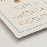 "Antique Teddy Bear" - Baby Shower Bar Signs in Frost by Becky Nimoy - Detail