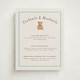 "Antique Teddy Bear" - Baby Shower Bar Signs in Frost by Becky Nimoy - Front