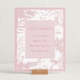 "Baby Toile" - Baby Shower Party Signs in Blush by Teju Reval - In Use