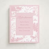 "Baby Toile" - Baby Shower Bar Signs in Blush by Teju Reval - Front