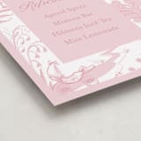 "Baby Toile" - Baby Shower Bar Signs in Blush by Teju Reval - Detail