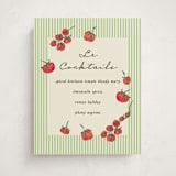 "Petit Pomodoro" - Baby Shower Bar Signs in Lime by Jackie Crawford - Front