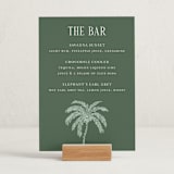 "Safari Toile" - Baby Shower Bar Signs in Palm by Jenna Holcomb - In Use