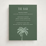 "Safari Toile" - Baby Shower Bar Signs in Palm by Jenna Holcomb - Front