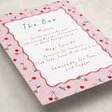 "Cherry Sweet" - Baby Shower Party Signs in Cherry Pie by Erin German - Detail