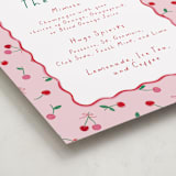 "Cherry Sweet" - Baby Shower Party Signs in Cherry Pie by Erin German - Detail