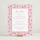"Cherry Sweet" - Baby Shower Bar Signs in Cherry Pie by Erin German - In Use