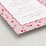 "Cherry Sweet" - Baby Shower Bar Signs in Cherry Pie by Erin German - Detail
