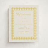 "Scalloped Gingham" - Baby Shower Party Signs in Lemonade by Brianne Larsen - Front