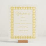 "Scalloped Gingham" - Baby Shower Party Signs in Lemonade by Brianne Larsen - In Use