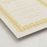 "Scalloped Gingham" - Baby Shower Party Signs in Lemonade by Brianne Larsen - Detail