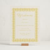 "Scalloped Gingham" - Baby Shower Party Signs in Lemonade by Brianne Larsen - In Use