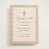 "Botanical maximalism" - Baby Shower Bar Signs in Poppy by Creo Study - Front