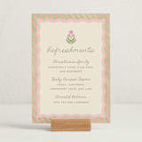 "Botanical maximalism" - Baby Shower Bar Signs in Poppy by Creo Study - In Use