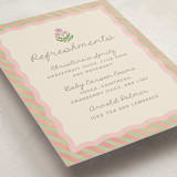 "Botanical maximalism" - Baby Shower Bar Signs in Poppy by Creo Study - Detail