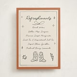 "El Ranchero" - Baby Shower Party Signs in Rust by Ani Somi - Front