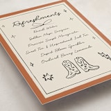 "El Ranchero" - Baby Shower Party Signs in Rust by Ani Somi - Detail