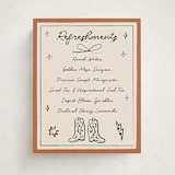 "El Ranchero" - Baby Shower Party Signs in Rust by Ani Somi - Front