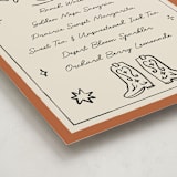 "El Ranchero" - Baby Shower Party Signs in Rust by Ani Somi - Detail