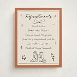 "El Ranchero" - Baby Shower Bar Signs in Rust by Ani Somi - Front