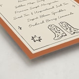 "El Ranchero" - Baby Shower Bar Signs in Rust by Ani Somi - Detail