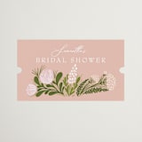 "Floral Harvest" - Bridal Shower Favor Stickers in Rose by Paper Sun Studio - Front