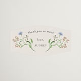 "Wild meadow" - Bridal Shower Favor Stickers in Elder Flower by Sarah Knight - Front