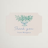 "Dining" - Bridal Shower Favor Stickers in Pastel by Elly - Front