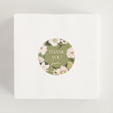 "Blossoms & Butterflies" - Bridal Shower Favor Stickers in Blush by Susan Moyal - In Use