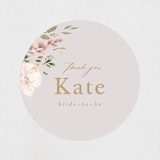 "Bridal Cake" - Bridal Shower Favor Stickers in Mist by Itsy Belle Studio - Front